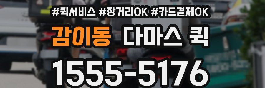 감이동 다마스 퀵