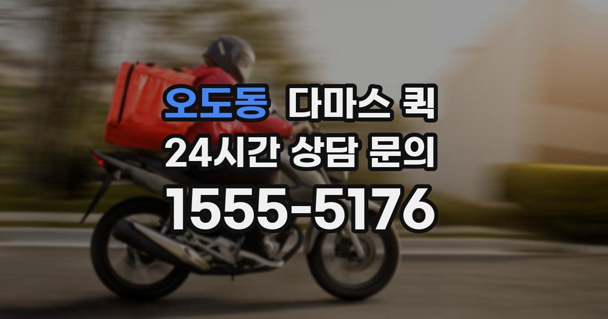 오도동 다마스 퀵