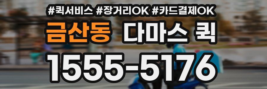 금산동 다마스 퀵