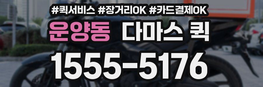 운양동 다마스 퀵