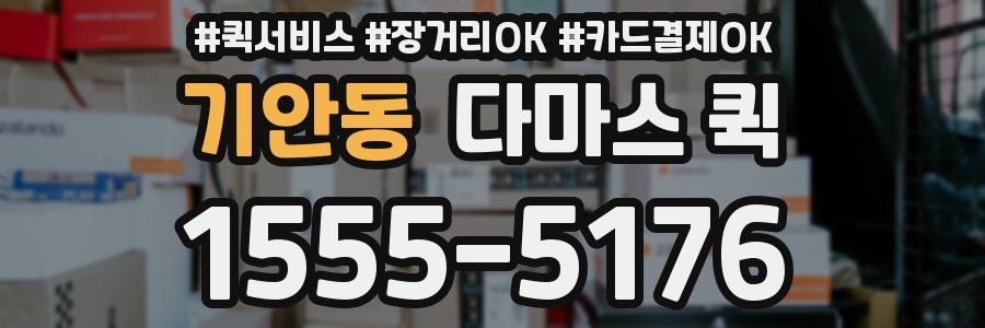 기안동 다마스 퀵