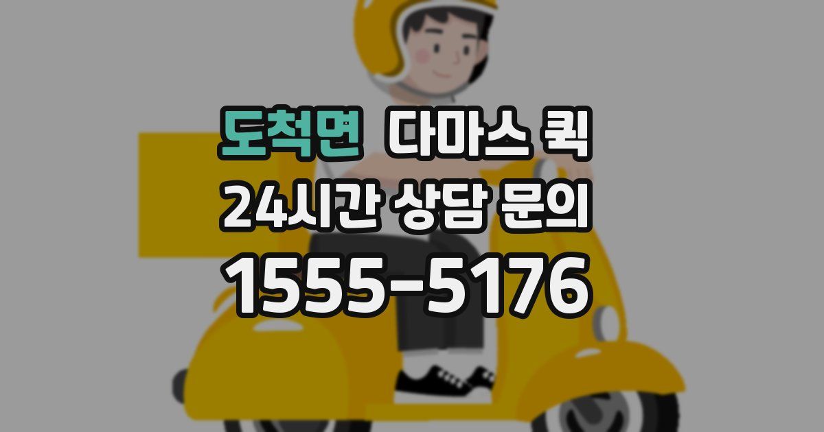 도척면 다마스 퀵