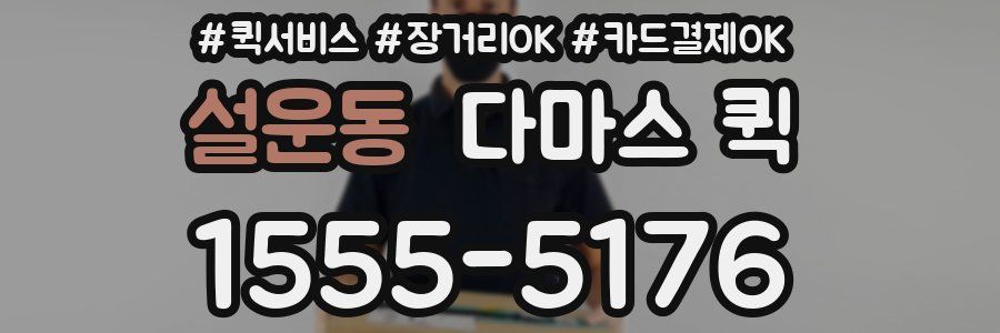 설운동 다마스 퀵