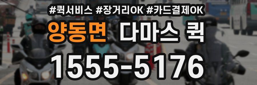 양동면 다마스 퀵