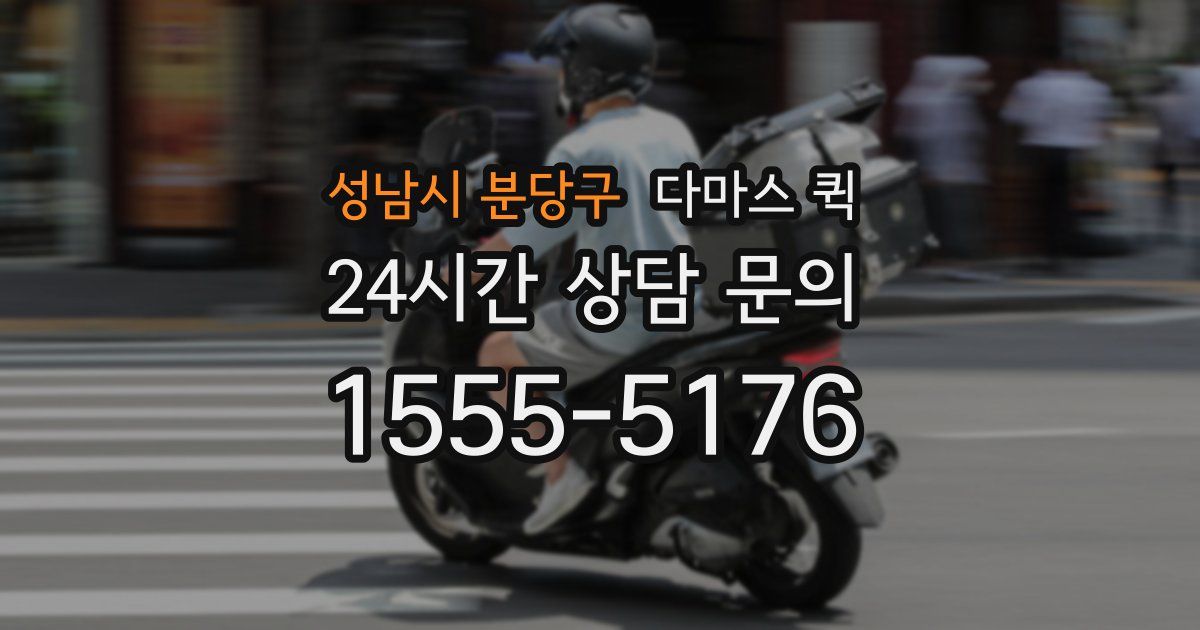 성남시 분당구 다마스 퀵