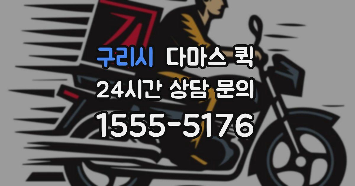 구리시 다마스 퀵