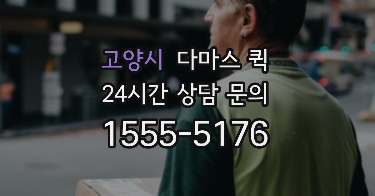 고양시 다마스 퀵