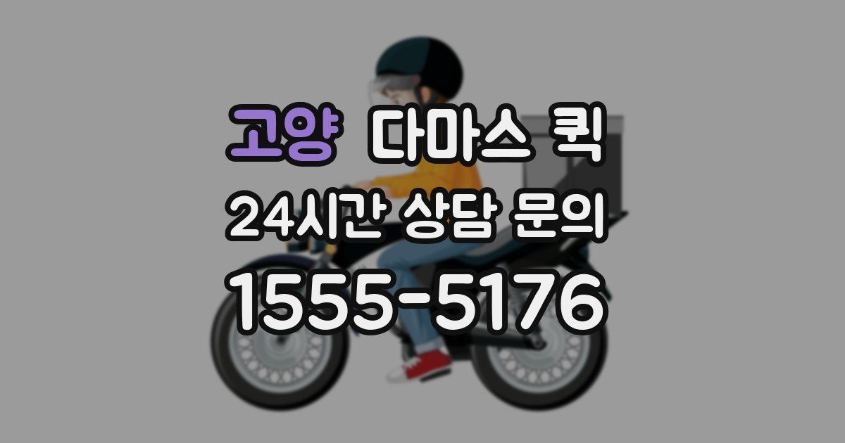 고양 다마스 퀵