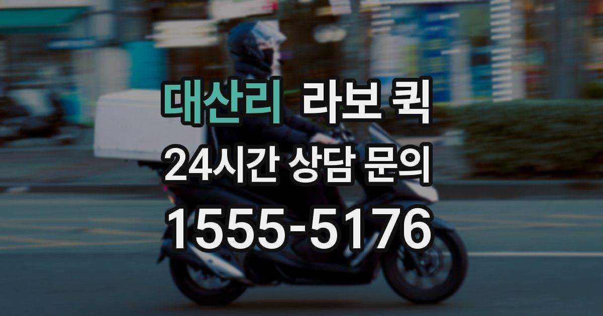 대산리 라보 퀵