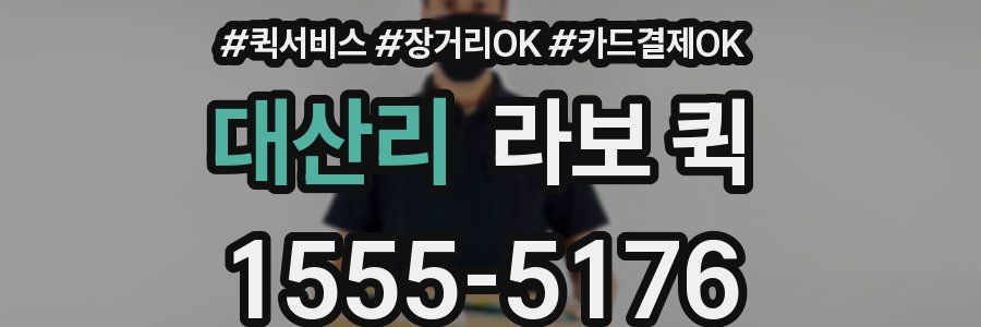 대산리 라보 퀵