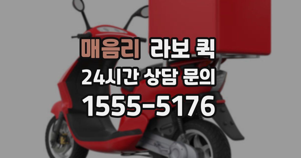 매음리 라보 퀵