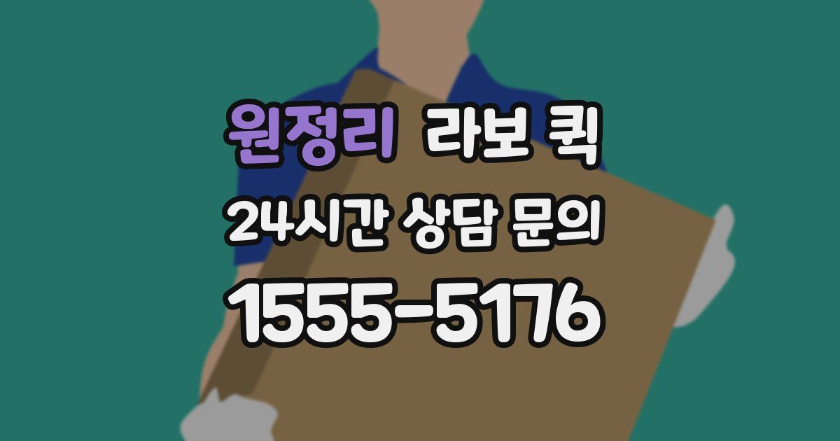 원정리 라보 퀵