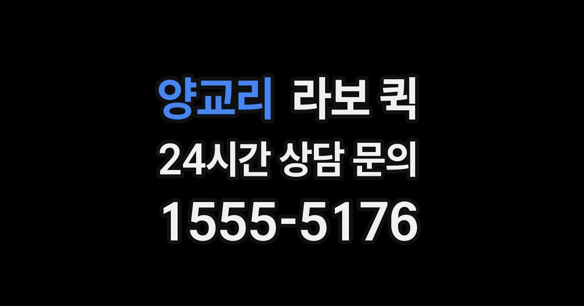 양교리 라보 퀵