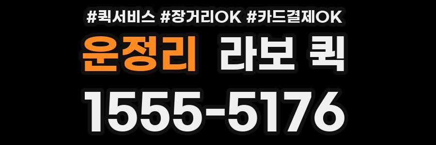 운정리 라보 퀵