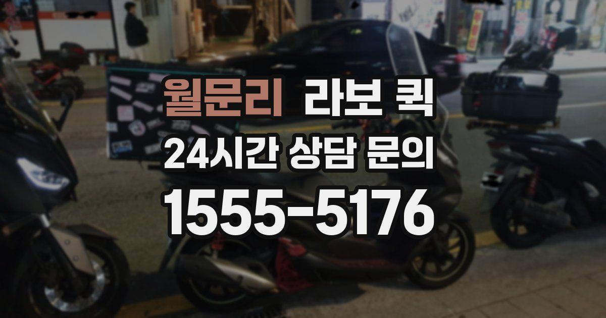 월문리 라보 퀵