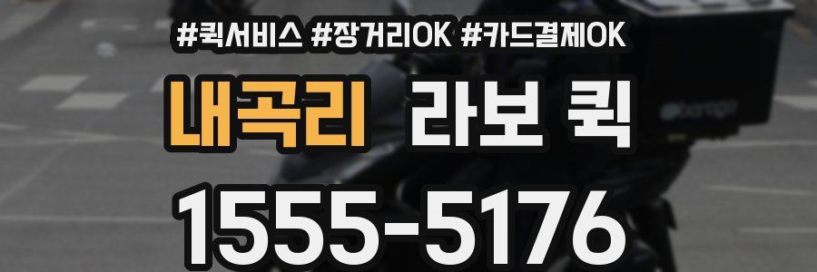 내곡리 라보 퀵