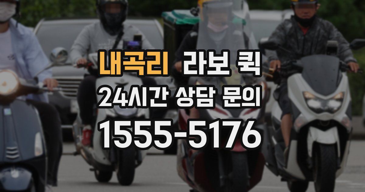 내곡리 라보 퀵