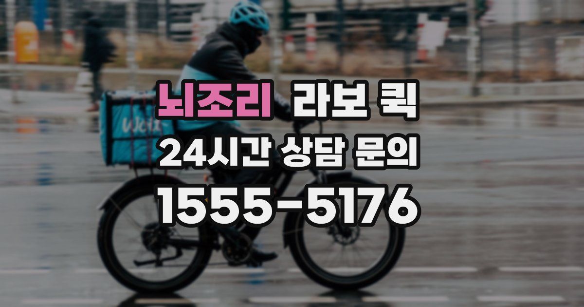 뇌조리 라보 퀵