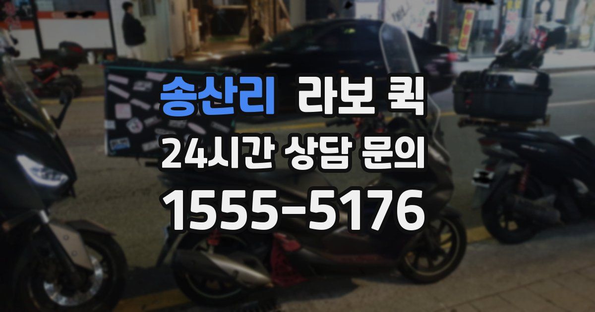 송산리 라보 퀵