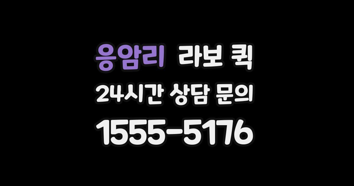 응암리 라보 퀵