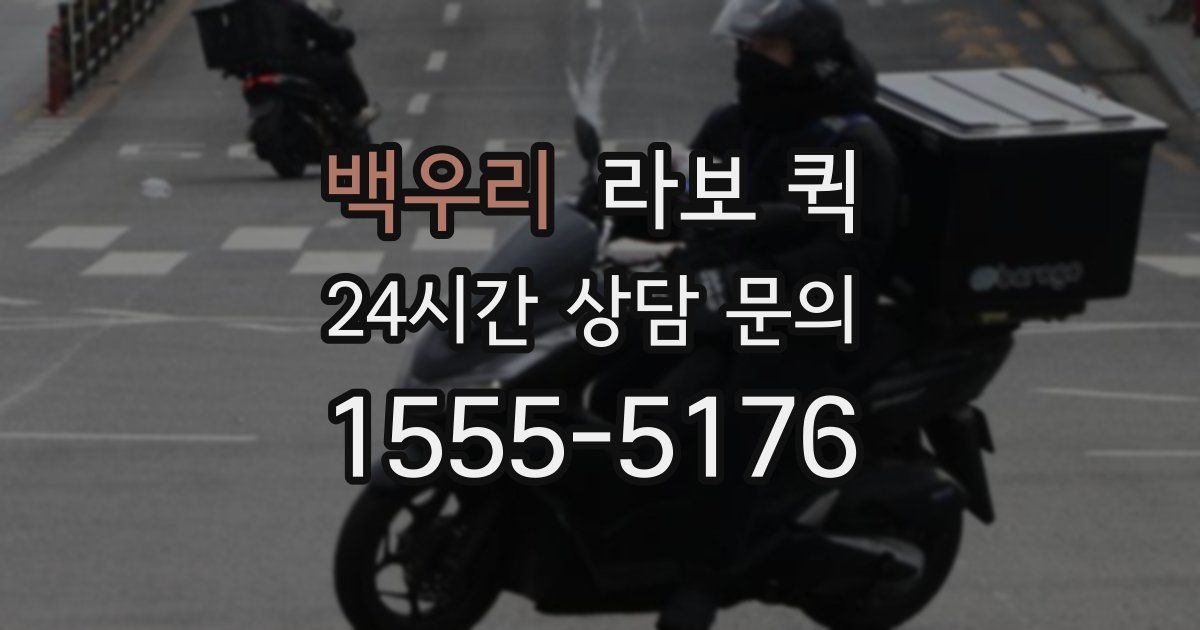 백우리 라보 퀵