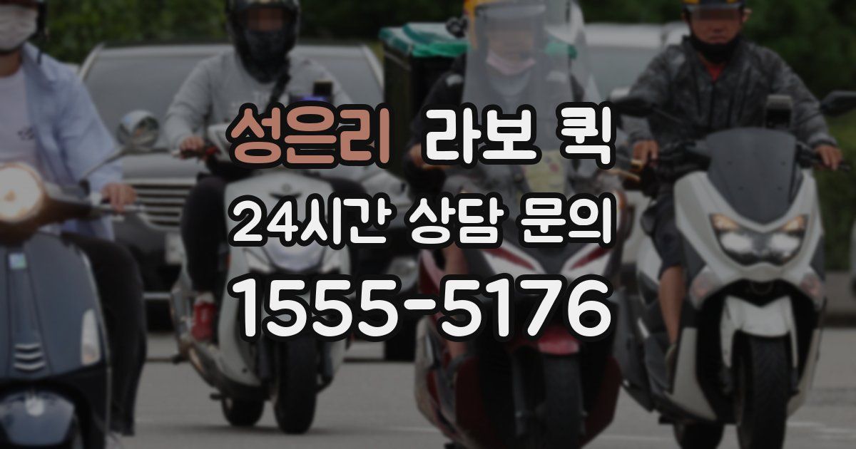 성은리 라보 퀵