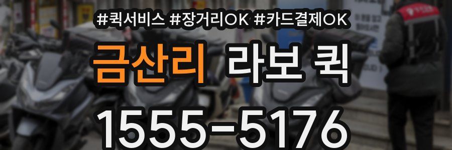 금산리 라보 퀵
