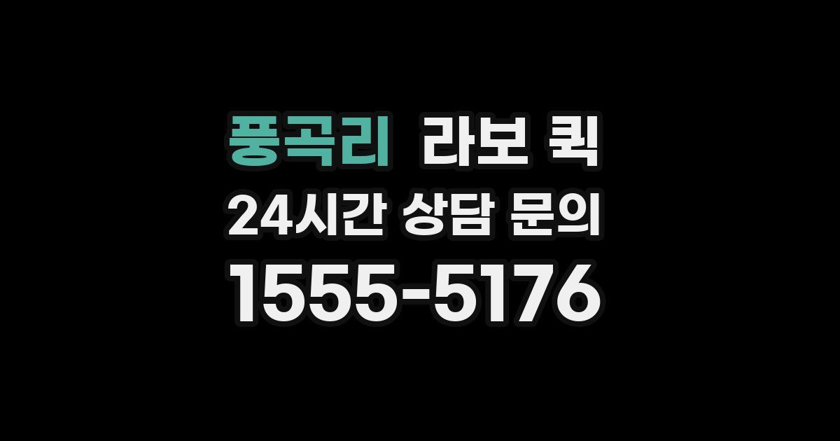 풍곡리 라보 퀵