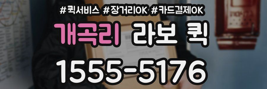 개곡리 라보 퀵