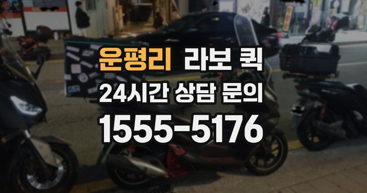 운평리 라보 퀵