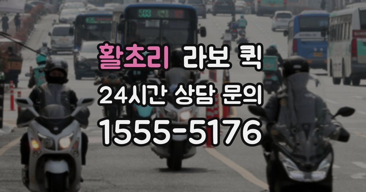 활초리 라보 퀵