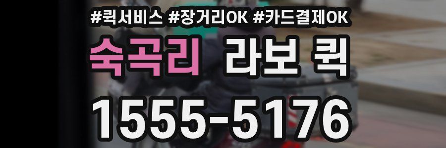 숙곡리 라보 퀵