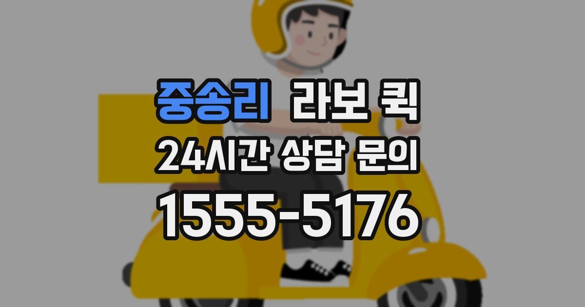 중송리 라보 퀵