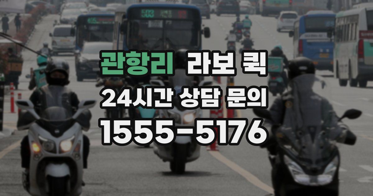 관항리 라보 퀵