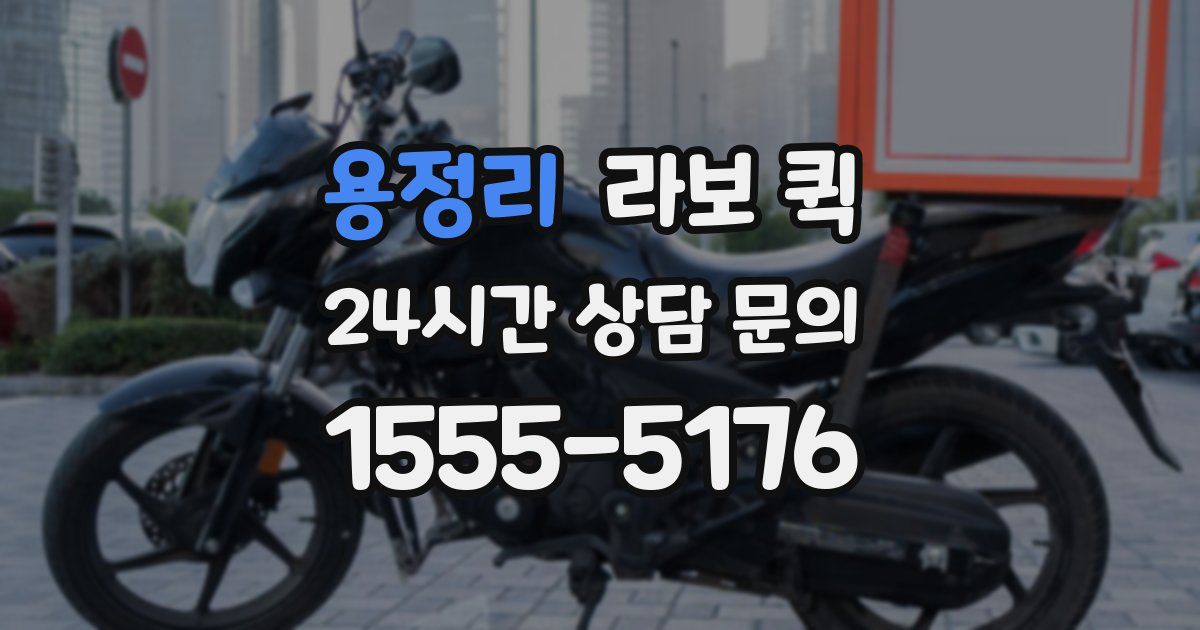 용정리 라보 퀵