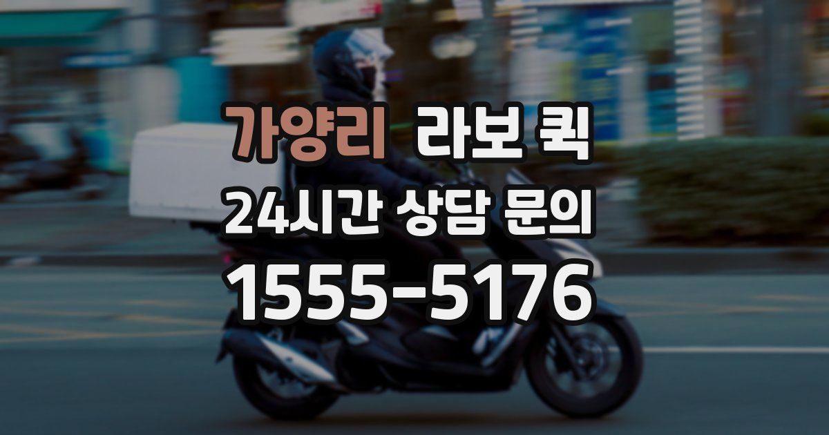 가양리 라보 퀵