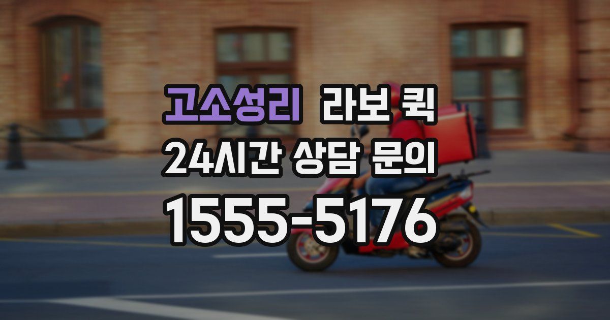 고소성리 라보 퀵