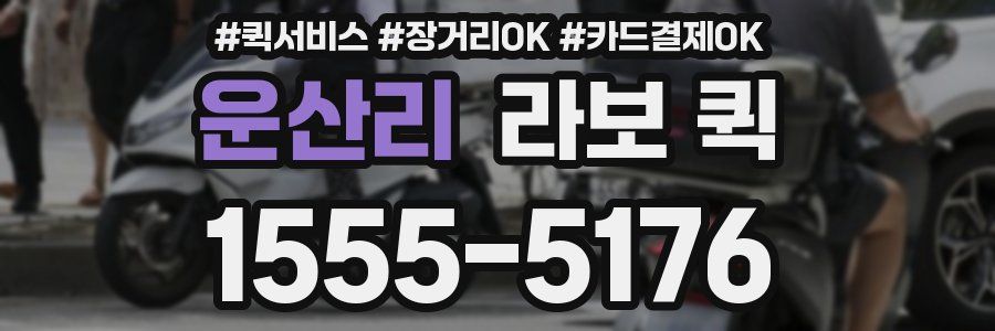 운산리 라보 퀵