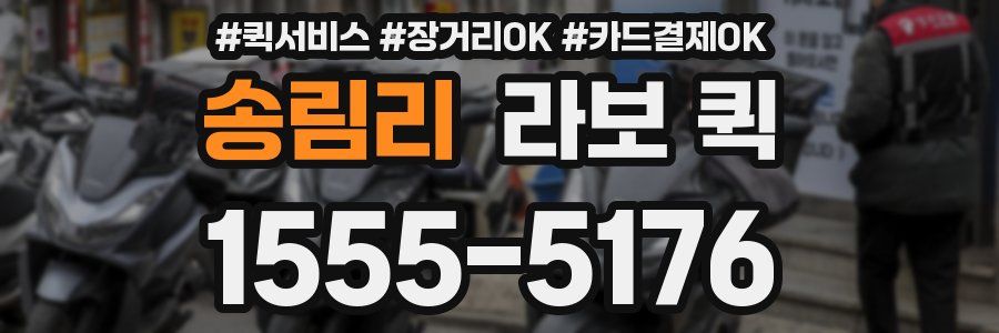 송림리 라보 퀵