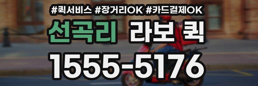 선곡리 라보 퀵