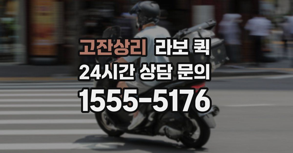 고잔상리 라보 퀵