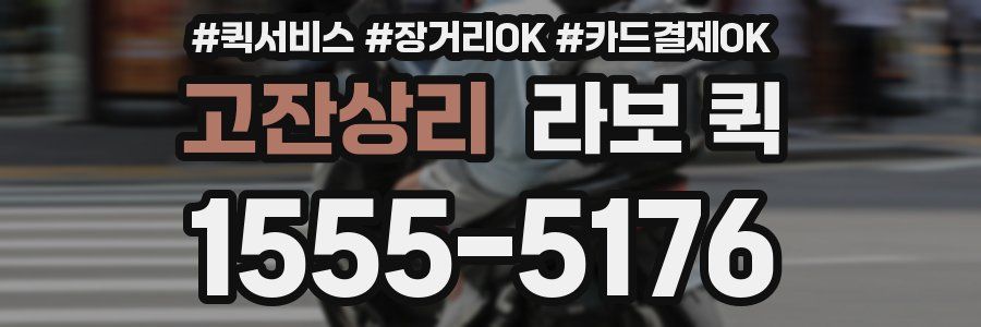 고잔상리 라보 퀵