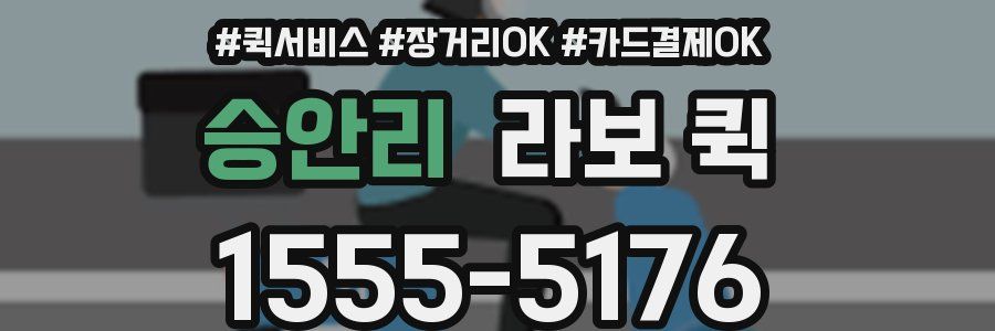 승안리 라보 퀵