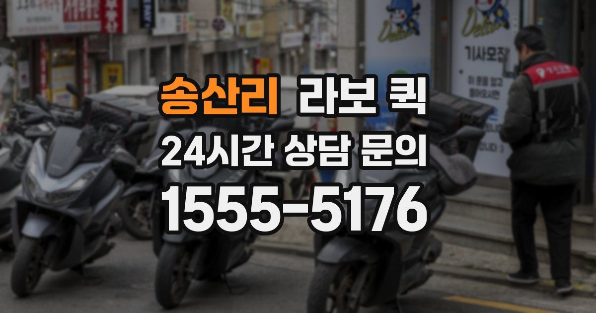 송산리 라보 퀵