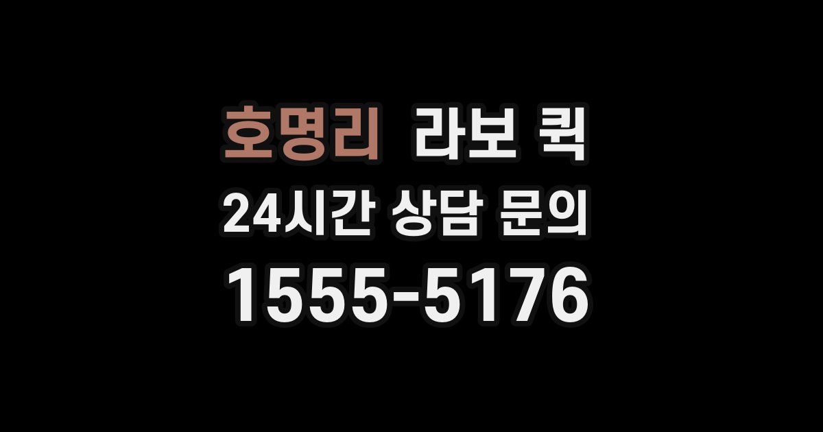 호명리 라보 퀵