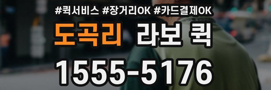 도곡리 라보 퀵