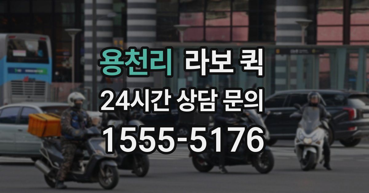 용천리 라보 퀵