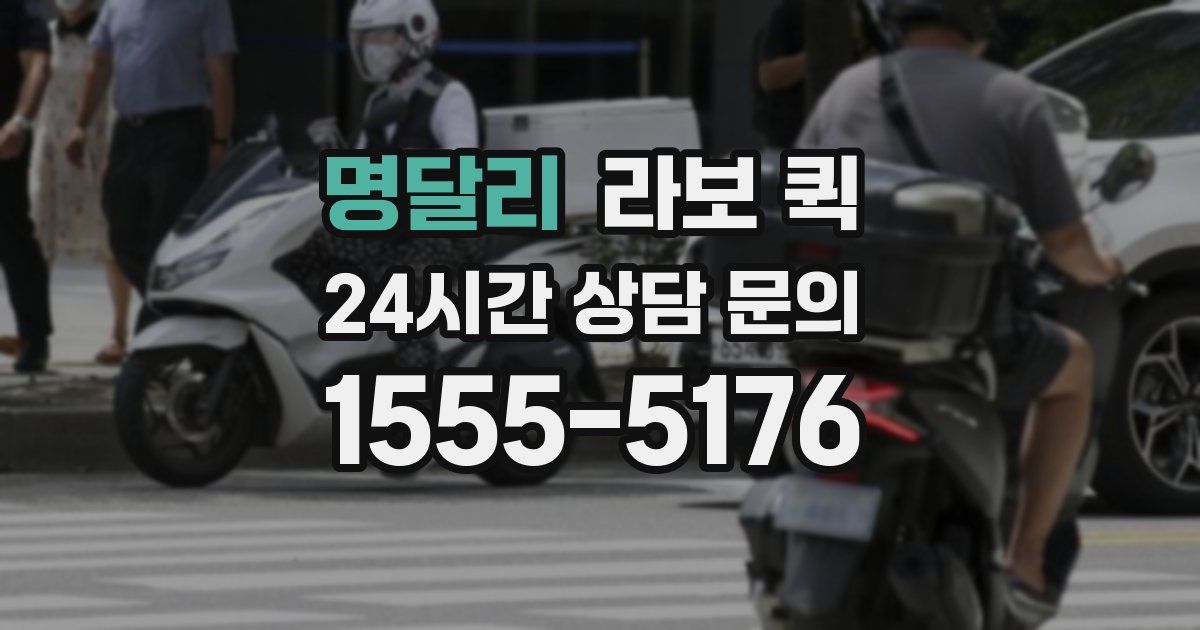 명달리 라보 퀵