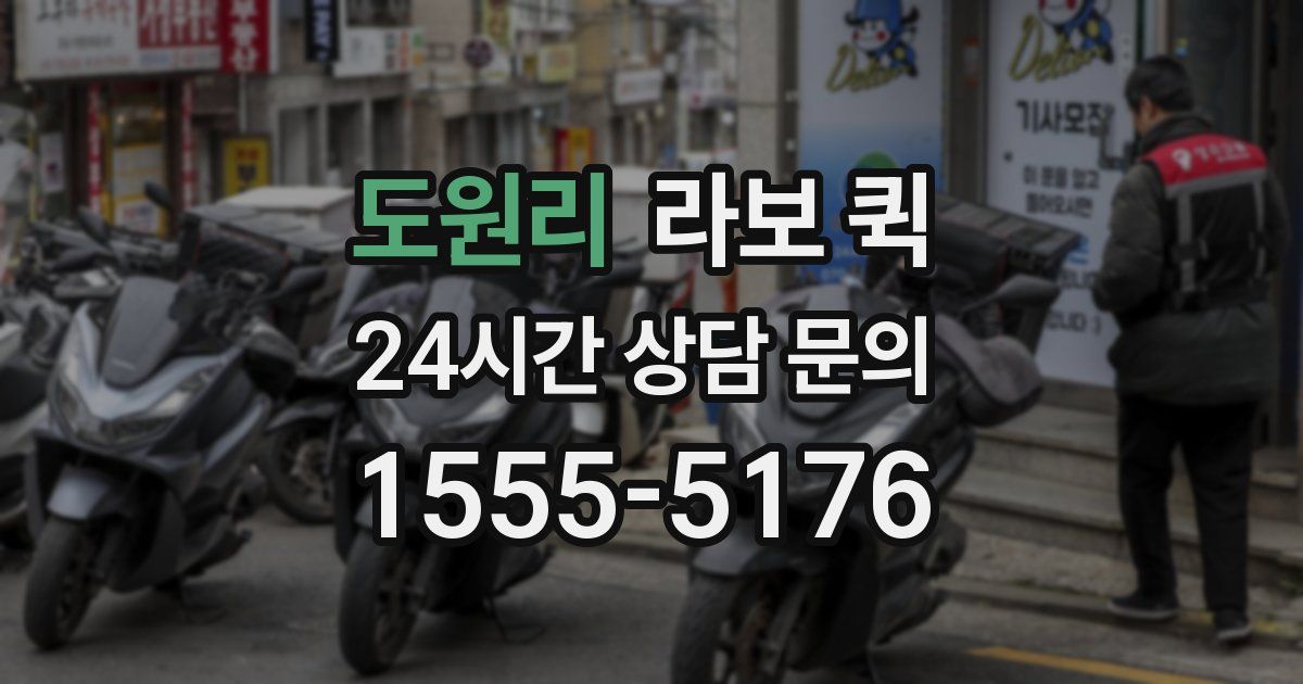 도원리 라보 퀵