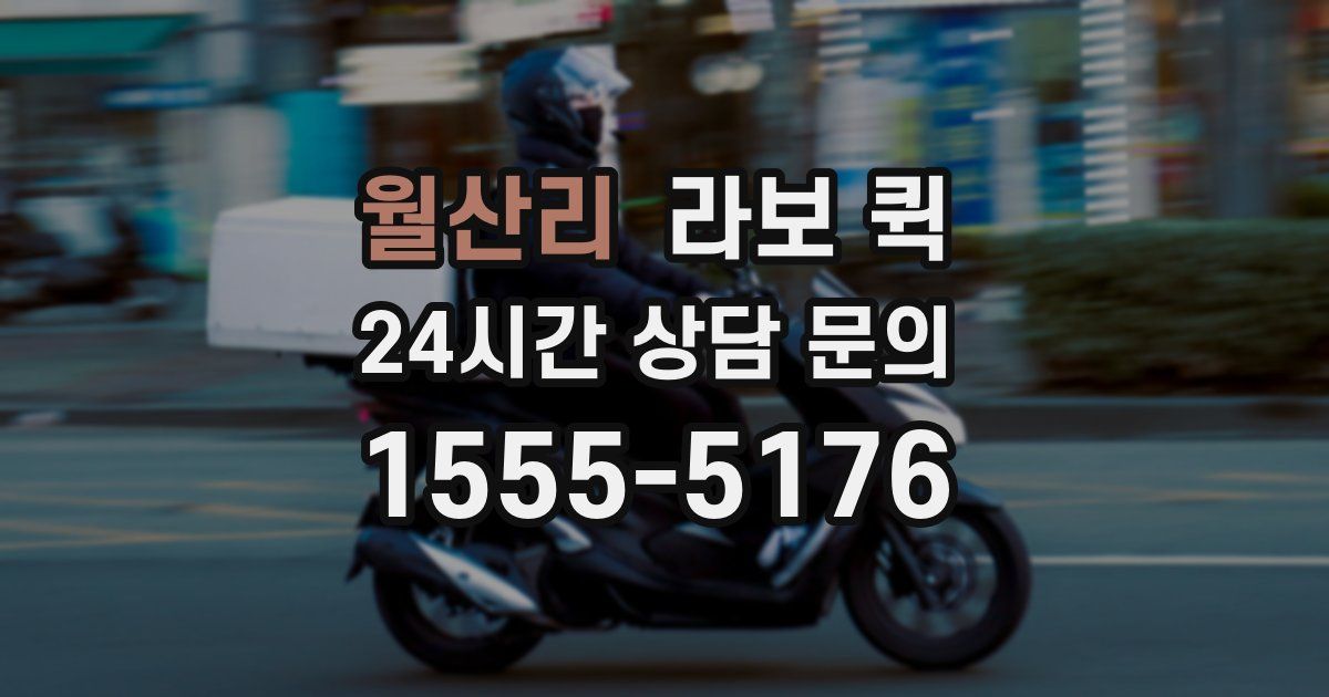 월산리 라보 퀵